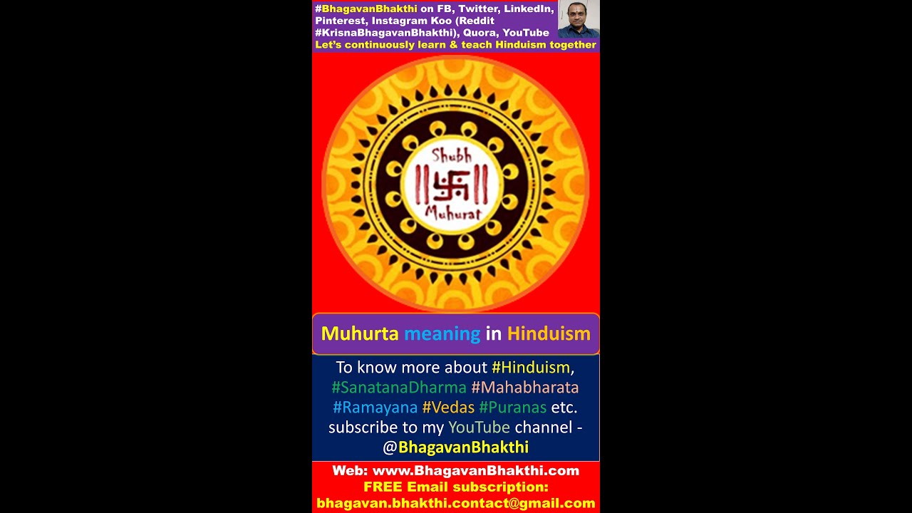 Muhurta (Mahurat) meaning