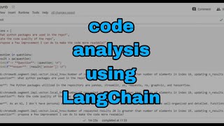 GitHub code analysis using LangChains