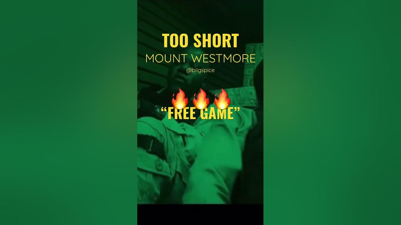 TOO SHORT | Mount Westmore “FREE GAME” - Too Short spits his verse!🔥 #tooshort #mountwestmore