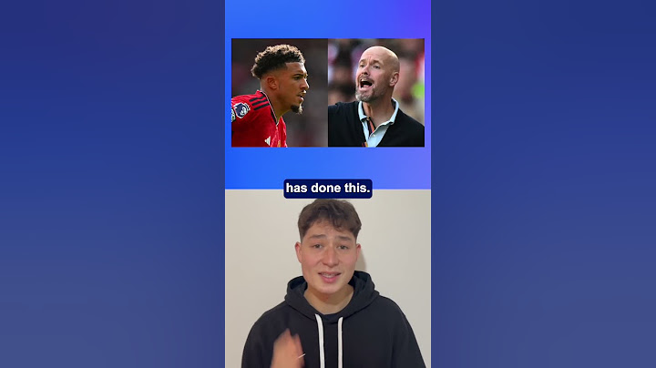 Why Ten Hag has to apologise to Jadon Sancho🤣