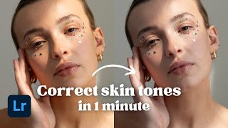 How to Correct Skin Tones in Lightroom in 1 Minute [Lightroom Tutorial for Beginners]