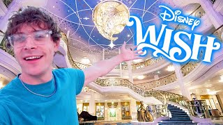 Exploring the DISNEY WISH Cruise! | Frozen Dinner Show, Aqua Mouse, Characters & More!