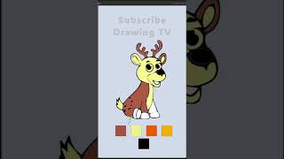 Deer coloring page | made DRAWING TV