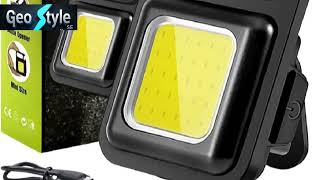 Mini LED Portable Keychain Flashlight Multifunction COB Work Light USB Rechargeable Strong Magnet