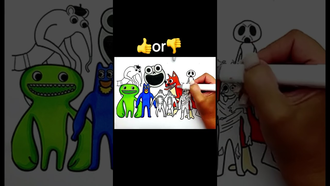 Garten Of Banban 8 New Coloring Pages / Coloring All New Bosses