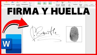  Cmo Aadir Firma Y Huella Digital En Word 2024 paso A Paso