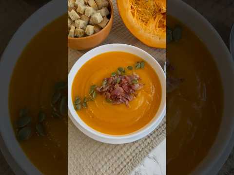 Тыквенный суп-пюре 🎃 Рецепт в комментариях 👉 #суппюре #суппюреизтыквы #еда #рецептыизтыквы