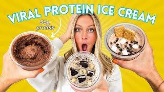 Trying VIRAL PROTEIN ICE CREAM Recipes  Is the Ninja Creami Worth It?!