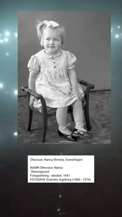 Ottosson, Nancy Rinnela, Svenshögen'.NAMN Ottosson, Nancy Stenungsund Fotografering - oktober, 1941