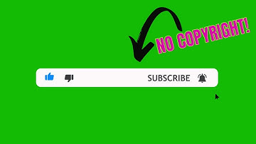 Green Screen Subscribe Button Animation | Royalty Free Video #Greenscreen - Free Background Design