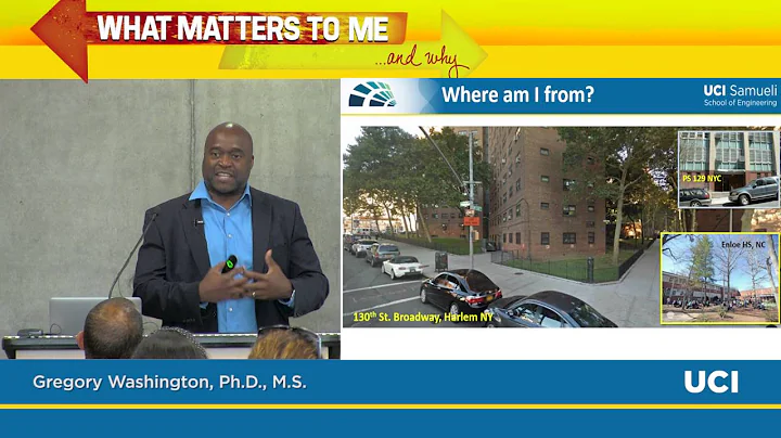 What Matters to Me and Why: Gregory Washington