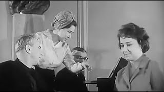 Тамара Милашкина, Ирина Архипова и Борис Покровский на репетиции спектакля «Аида» (1967)