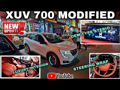 #mahindra XUV 700 Modified ✅Luxury interior✅ sequential tail light install ✅ #youtube #ytshorts #yt
