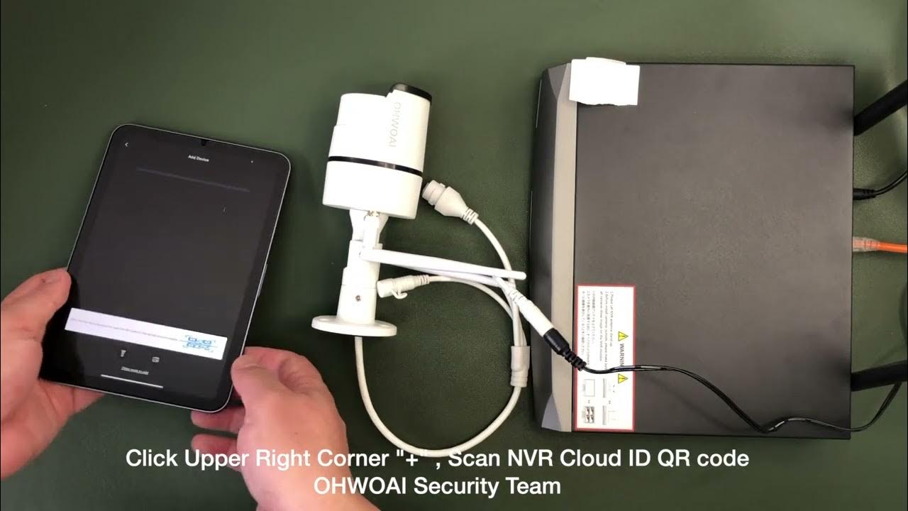 OHWOAI Wireless Security Camera System Setup YouTube