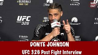 Donte Johnson Unhappy With His Performance & Talks On Split Decision Victory At Ufc 326