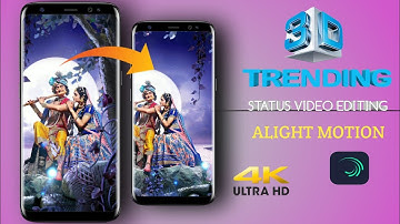 3D TRENDING BEHIND OBJECT ALIGHT MOTION STATUS VIDEO EDITING  4k Full Screen 3D video Status Editing
