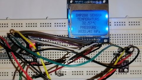 Interfacing STM32 MCU with BMP280 sensor and Nokia 5110 LCD