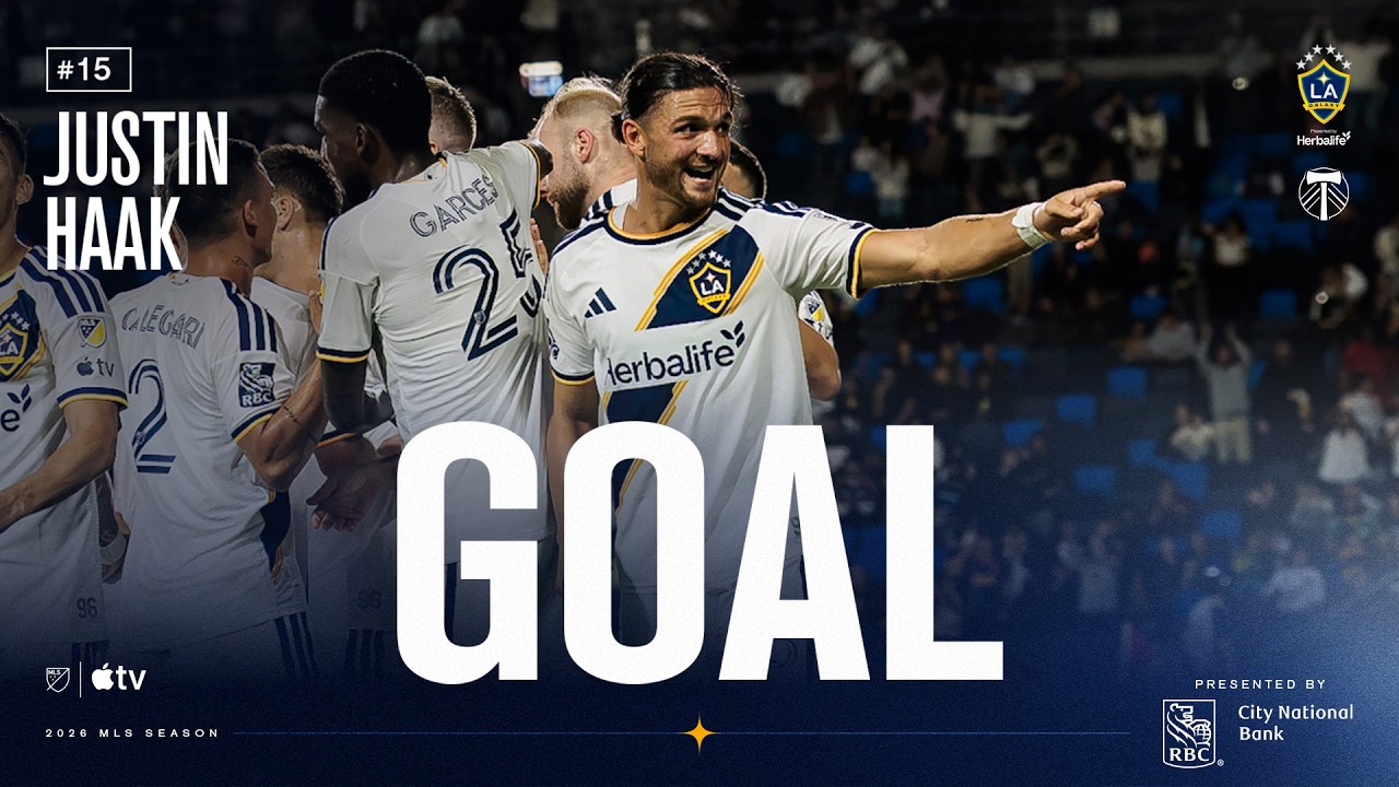 GOAL: Justin Haak rises up to head in the Marco Reus free kick cross