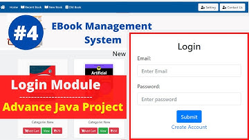 #4 Ebook Java Web Project | Login Module | Advance Java Web Project using Servlet JSP Project