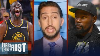 Kevin Durant shuts down Draymond Green's take on Steph Curry's legacy | NBA | FIRST THINGS FIRST