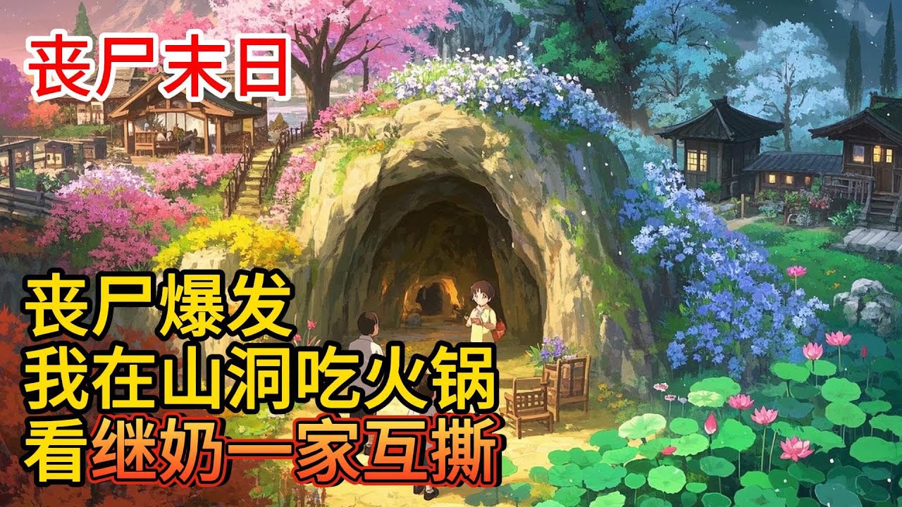 丧尸爆发？我山洞涮火锅笑看继奶被亲孙推入尸潮！