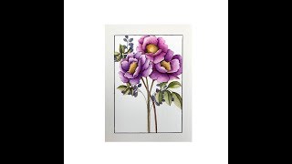 Adding Metalic Paint to your watercoloring