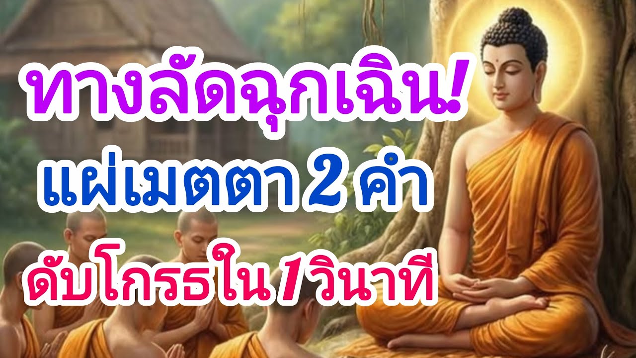 ทางลัดฉุกเฉิน! แผ่เมตตา 2 คำ ดับโกรธใน 1 วินาที#ธรรมะ #สุขใจในธรรม #ใจสงบ #ธรรมะสอนใจ 