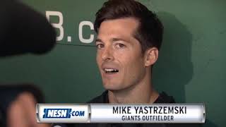 Mike Yastrzemski Reacts To Making His Debut At Fenway Park