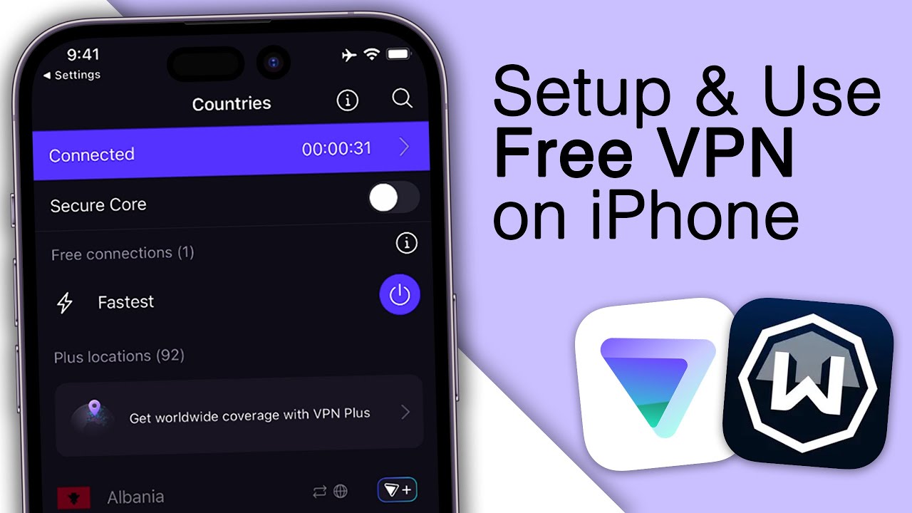 How To Setup & Use FREE VPN on iPhone! [2024] - YouTube