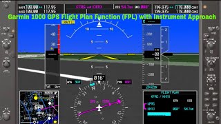 Garmin 1000 GPS and Flight Planning Function (FPL) with adding an instrument approach screenshot 2