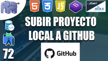 72 – COMO SUBIR PROYECTO LOCAL A GITHUB para compartir el código fuente del sistema (👨💻PHP y MYSQL💻)