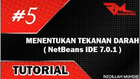 Program Tekanan Darah Menggunakan Java (NetBeans IDE 7.0.1)