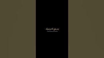 ومن يطع الله ورسوله) ماتيسر من سورة النور القارئ شريف مصطفى شاشة سوداء