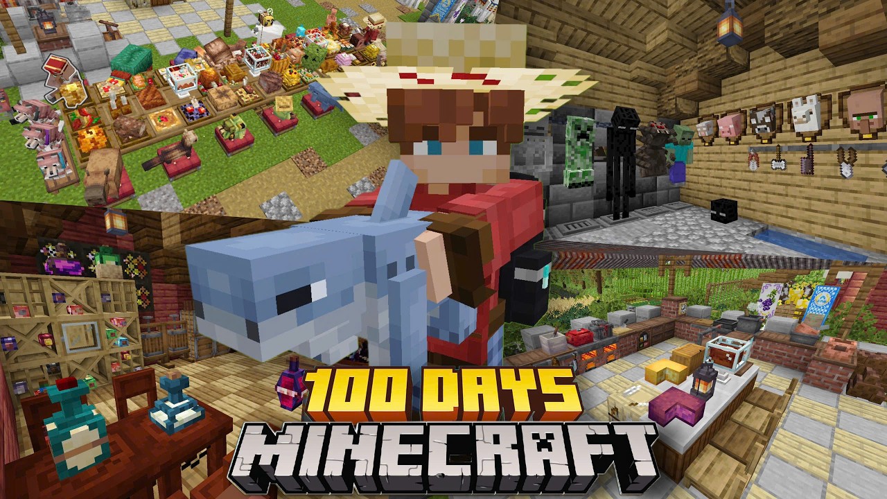 Hành Trình Xây Dựng Siêu Nông Trại Của Dương Record Trong 100 Ngày Minecraft Sinh Tồn [FULL MOVIE]