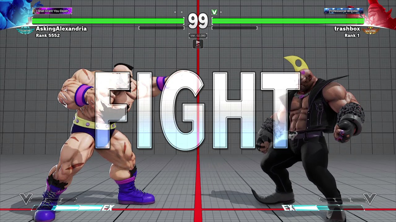 STREET FIGHTER V AskingAlexandria (Zangief) game Trashbox (Birdie)