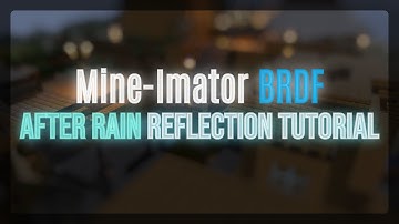 Mine-Imator BRDF | After Rain reflection tutorial