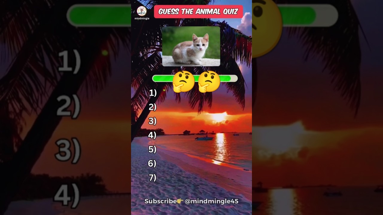 Викторина «Угадай животное» 