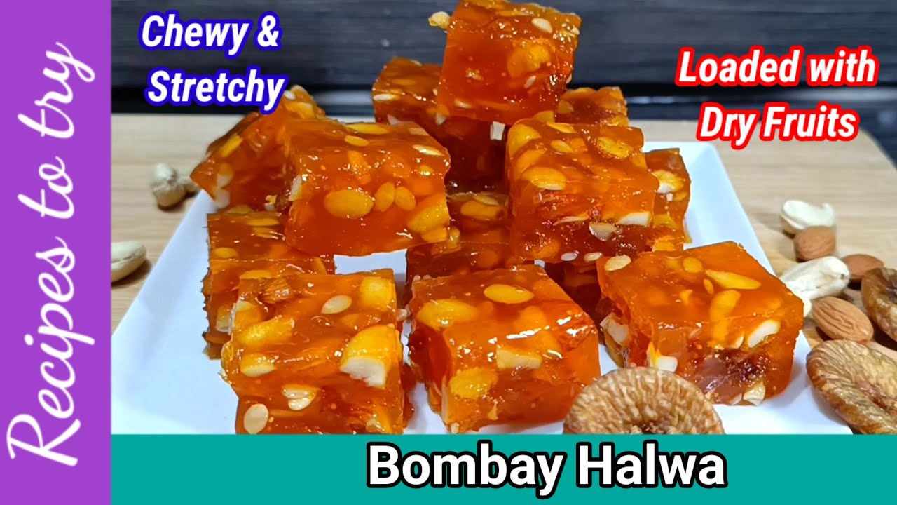Stretchy & Chewy Bombay Halwa Recipe Karachi Halwa Recipe Dry