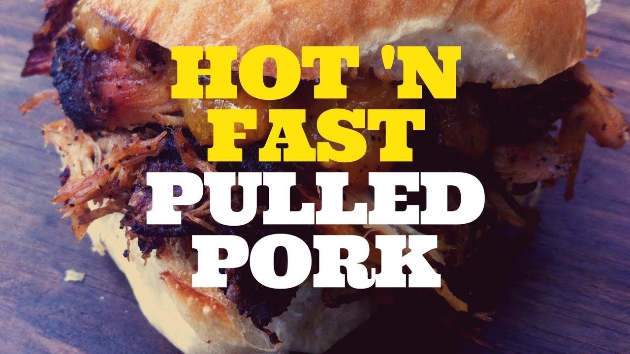 Hot N Fast BBQ Smoked Pulled Pork er Kettle Grill with the Slow 'N Sear YouTube