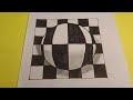 How To Draw A 3D Circle On Paper | 3D Drawing