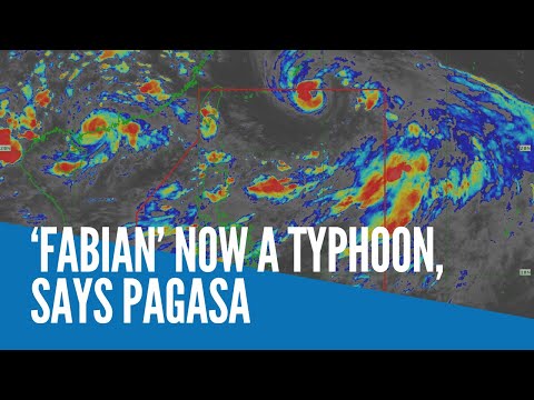 ‘Fabian’ now a typhoon, says Pagasa