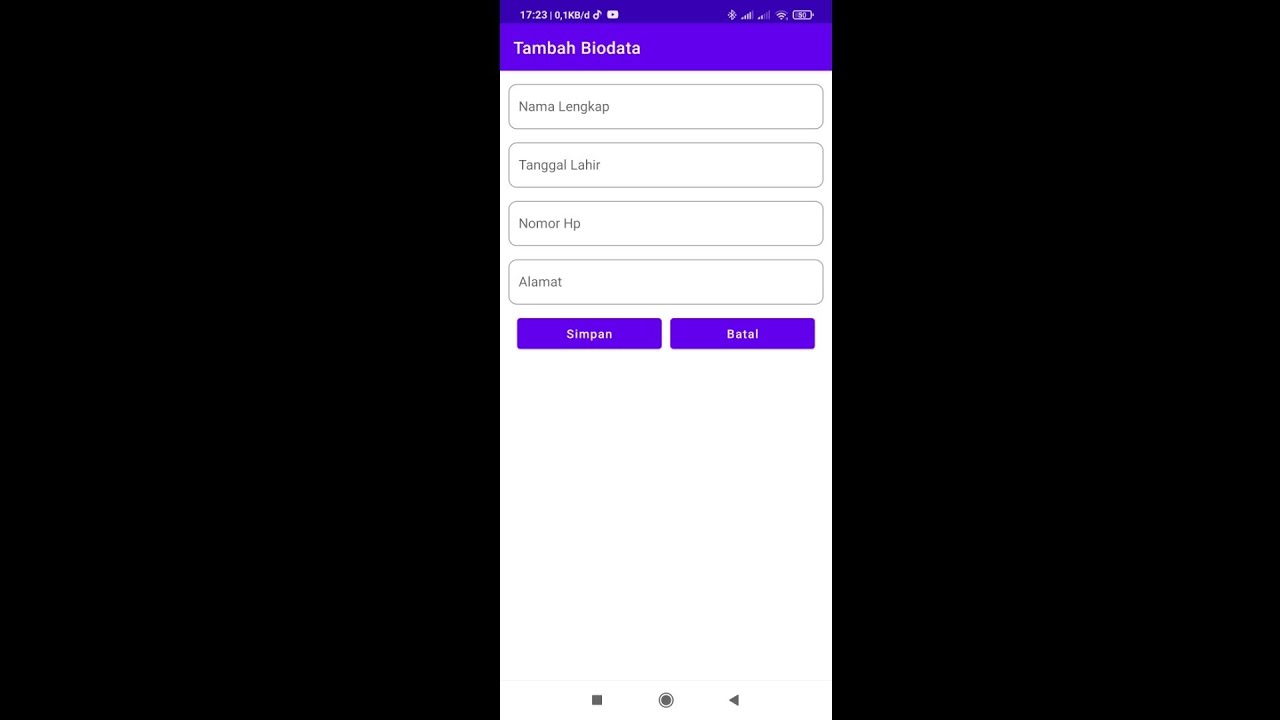 CRUD Biodata - Part 2 - Insert Data - Android Studio - YouTube