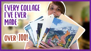 Every Collage I've Ever Made! 1 Year Of Collage | Surreal collage tour