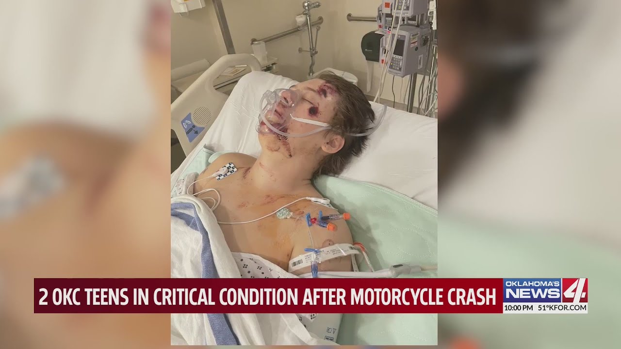 Two teens in critical condition after motorcycle crash - YouTube