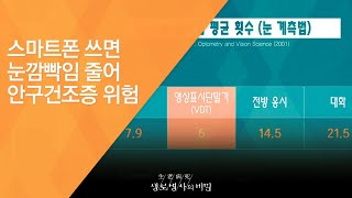 스마트폰 쓰면 눈깜빡임 줄어 안구건조증 위험 - (2016.2.17_571회 방송)_스마트폰 건강주의보