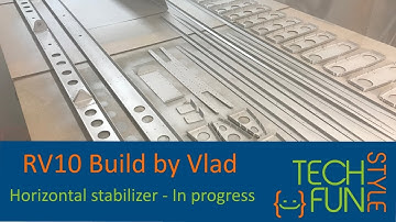 RV-10 - Horizontal Stab Assembly. Work in progress. Building airplane