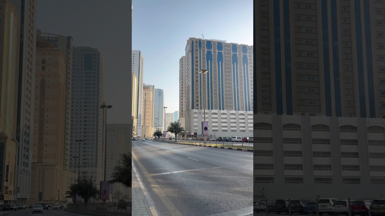 🚶‍♂️ Sharjah City Walk 2025 | Peaceful Morning Streets in UAE 🇦🇪 |