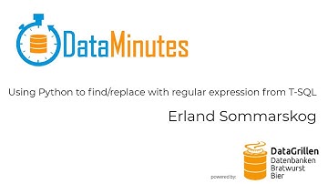 Erland Sommarskog - Using Python to find and replace with regular expression from T SQL