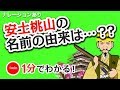 1分で分かる日本の歴史　安土桃山時代③　「安土桃山文化と楽市・楽座」ナレーションあり