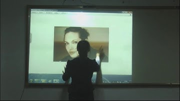 finger touch portable interactive whiteboard, interactive projection